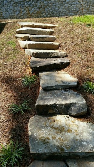 Stone steps by Gonzalez Landscaping and Home Improvement